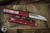 Microtech UTX-85 OTF Automatic Knife Merlot Red 3" Warhound Stonewash 719W-10MRS
