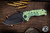 Medford Praetorian Genesis T Folding Knife Green Peaks & Valleys Sculpted Titanium 3.3" Tanto DLC