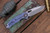 Curtiss Knives F3 Large Spanto Flipper Green Titanium Purple Accents 4" Magnacut Two Tone Stonewash