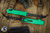  Heretic Knives Hydra V3 Toxic Green Aluminum OTF Knife 3.6" Tanto Two-Tone Black H006-10A-TXGRN 