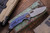 Curtiss Knives F3 Large Slicer Flipper Blurple Titanium Frag Stonewash 4" Magnacut