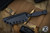 Toor Knives Overlord Fixed Blade Knife Shadow Black G10 4.5" Tanto Black