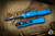 Microtech Ultratech Blue OTF Knife 3.4" Black Warhound 119W-1BLS