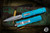 Microtech Dirac OTF Automatic Knife Turquoise 3" Dagger Satin Serrated 225-5TQ