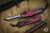 Heretic Knives Hydra V3 OTF Automatic Knife Red Camo 3.6" Tanto Two-Tone Full Serrated H006-10C-RCAMO