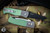ProTech Emerson Custom CQC7 Automatic Folding Knife Green Jigged Titanium 3.25" Chisel Tanto DLC/Satin  2024.002