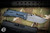 McNees Knives PM Mac 2 Blue/Bronze "Atomic Frag" w/Backspacer Titanium Knife 3.5" Stonewash