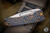 Medford Slim Midi Folding Knife Peaks & Valleys Sculpted Blue/Bronze Titanium 3.25" Tanto Tumbled 