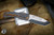 Medford Slim Midi Folding Knife Peaks & Valleys Sculpted Blue/Bronze Titanium 3.25" Tanto Tumbled 