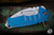 Medford Praetorian T Folding Knife Blue Titanium 3.75" Tumbled Drop Point