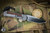 Chris Reeve Knives Small Sebenza 31 Glass Blasted Natural Canvas Micarta 3" MagnaCut Polished Drop Point