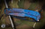 Medford Infraction Folding Knife Blue/Violet DragonSkin Sculpted Titanium 3.6" Drop Point DLC