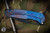 Medford Infraction Folding Knife Blue/Violet DragonSkin Sculpted Titanium 3.6" Drop Point DLC