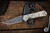 Chris Reeve Knives Large Sebenza 31 Unique Graphic Blasted Titanium 3.6" Boomerang Damascus L31-1402