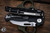 Demko Knives AD20.5 Shark Lock Folding Knife Black G10 3.2" S35VN Shark Foot Stonewash