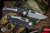 Demko Knives AD20.5 Shark Lock Folding Knife Carbon Fiber 3.2" 20CV Clip Point Stonewash