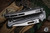 Demko Knives AD20.5 Shark Lock Folding Knife Textured Titanium 3.2" 20CV Clip Point Stonewash