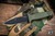 Demko Knives Armiger 4 Fixed Blade Knife OD Green 4.2" Spear Point Black