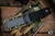 Demko Knives Armiger 4 Fixed Blade Knife OD Green 4.2" Tanto Serrated Black