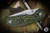 RIP Knives Custom "RIP X Mini" Toxic Green/Bronze Titanium Framelock Timascus Clip 3" Dark Stonewash Blade