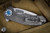 Curtiss Knives F3 Medium Slicer Flipper Titanium Frag Milled Blue Accents 3.25" S45VN (Preowned)
