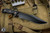 Microtech Arbiter Carbon Fiber Fixed Blade Knife Bronze Accents 8.5" DLC Serrated 104-2DLCCFS