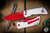 Mcnees Knives MAC 2 AutoMac Folding Knife White Trooper Aluminum 3.25" MagnaCut Red