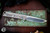 Medford M-48 Folding Flipper Knife Yellow Aluminum/Tumbled Titanium 3.9" Drop Point Tumbled