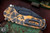 Medford Praetorian T Folding Knife Stained Glass Cement/Bronze Sculpted Titanium 3.75" Drop Point DLC