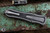 Hawk Knives Deadlock Model C Satin Finish Titanium/Carbon Fiber Inlay 3.5" Blasted MagnaCut