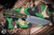 McNees Knives Fixed Blade Knife Green G10 3.75" 3V Stonewash