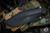 Enrique Pena Custom Fixed Blade Turquoise Micarta 3.5" Hand Rubbed