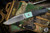 Enrique Pena Custom Fixed Blade Turquoise Micarta 3.5" Hand Rubbed