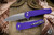 ProTech Malibu Flipper Manual Folding Knife Purple Textured 3.25" MagnaCut Wharncliffe Stonewash -Blade Texas 2024 Show Special