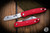 Spyderco Roadie Slip Joint Folding Knife Red FRN 2" N690Co Sheepsfoot Satin C189PRD
