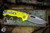 Demko Knives MG AD20S OD Dayglow G10 Shark Lock Folder 20CV Clip Point Stonewash