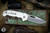 Demko Knives MG AD20S White G10 Shark Lock Folder 20CV Clip Point Stonewash