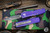 Microtech UTX-85 OTF Automatic Knife Purple 3.1" Dagger Apocalyptic Stonewash 232-10APPU