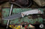 Spartan Blades Custom Harsey Folder Knife Satin Titanium, Bronze HW 3.25" Damascus