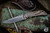 Spartan Blades Custom Harsey Folder Knife "Waving Flag" Bronze Titanium 3.25" Stonewash