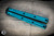 Squid Industries Krake Raken V3 Teal Butterfly Balisong 4.3" Tanto Black