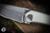 Sharknivco Knives Custom Shiru Ivory Titanium Blasted, G10 Inlays 3" Hand Rubbed  (Preowned)