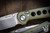 Reate PL-XT Pivot Lock Knife Green Micarta 3" Drop Point Stonewash