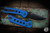 Reate PL-XT Button Lock Folding Knife Blue G10 3" Drop Point PVD