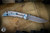 Spartan Blades SF10 Harsey Folder Custom Titanium Stonewash Blue Accents 3.25" Drop Point Damascus