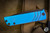 Medford Antik Front Flipper Folding Knife Blue Anodized Titanium 3.75" Drop Point DLC