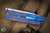 Medford Antik Front Flipper Folding Knife Flamed Dragon Skin Sculpted Titanium 3.75" Drop Point Tumbled
