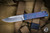 Medford Antik Front Flipper Folding Knife Flamed Dragon Skin Sculpted Titanium 3.75" Drop Point Tumbled