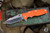 Rick Hinderer Knives Eklipse 3.5" Harpoon Tanto Knife -Orange G10, Stonewash