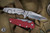  Rick Hinderer Knives Eklipse 3.5" Harpoon Tanto Knife - Red G10, Stonewash